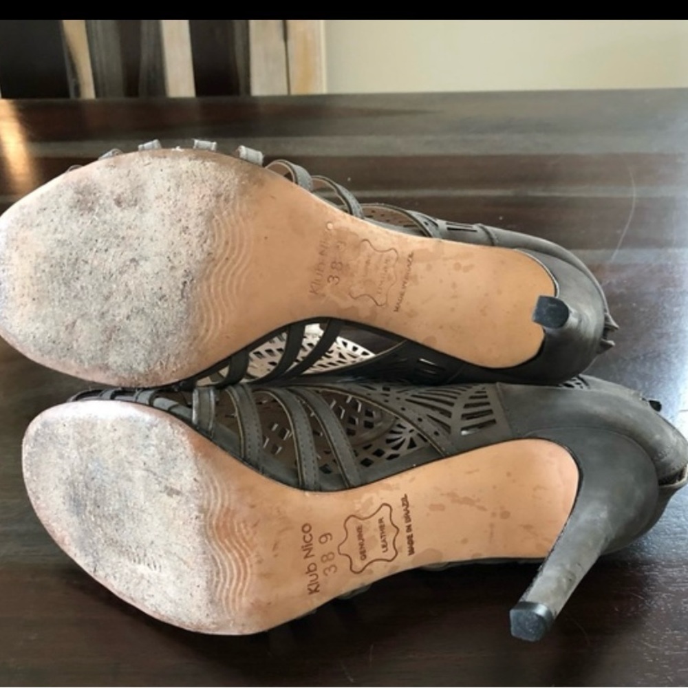 Klub Nico charcoal Mirelle heels size 9 - Picture 6 of 8